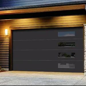 Customized Modern High-Quality Aluminum Electric Garage Door for Warehouse, Elevated Sectional Garage Door - Qingdao Luqing Jiayu Metal Products Co., Ltd - China