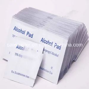 Ethanol 3x6cm Cotton Wipe 70% Isopropyl CE ISO 2Y Warranty MOQ100 - Care Weller Limited - China