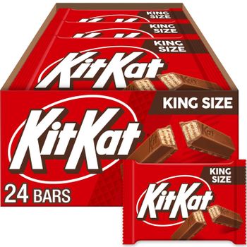 KIT KAT Milk Chocolate Wafer King Size, Candy Bars, 3 oz (24 Count) - Smart Agri GmbH - Germany