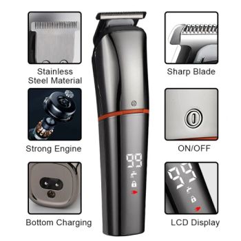 Professional 6in1 Multi Functional Waterproof Man's Grooming Kit Hair Clippers Trimmer - Ningbo Mingni Import And Export Co., Ltd. - China
