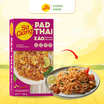 PAD THAI SET Origin Vietnam Brand Name SA GIANG Shelf Life 12 MONTH Manufacturer SA GIANG Gluten Status Gluten-free Packaging 224g/Set x 12 Set/CTN - Sa Giang - Vietnam