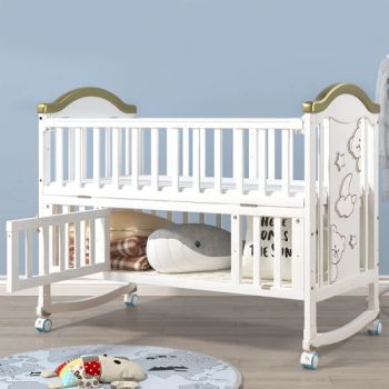 Wooden Baby Sleeping Bed Adjustable Toddler Crib Convertible Baby Kids' Cribs - Hefei Craft Child Product Co., Ltd. - China