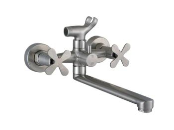 Luxury Double Handle SUS 304 Stainless Steel Bathtub Shower Mixer Faucet - NINGBO HANJOY SANITARY CO., LTD. - China