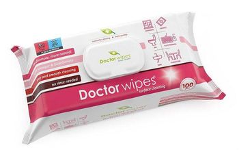 Doctor Wipes 100 pcs/pack with Cap - Bicarbonate & Vinegar for Multi-Surface Cleaning - EUROPACK MEDIA - Romania