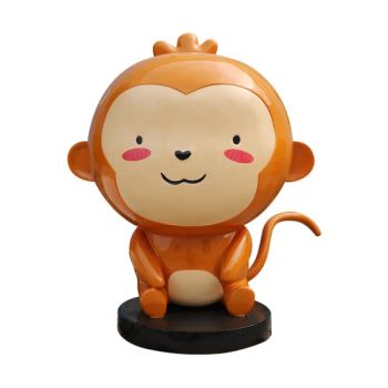 Garden Art Fiberglass Little Cute Monkey Mascot Decorative Sculpture - Zhejiang Haipai Art Home Co., Ltd. - China