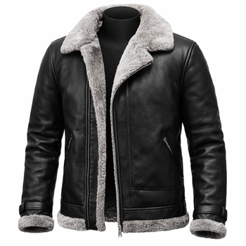 Custom Shearling Leather Jacket Manufacturer | Premium Winter Leather Outerwear Supplier | OEM & ODM Private Label Appar from Monarchic Industry Custom Shearling Leather Jacket Manufacturer | Premium Winter Leather Outerwear Supplier | OEM & ODM Private Label Appar - Monarchic Industry - Pakistan
