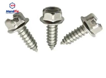 Durable Steel Screws Self Drilling Tek Screws Hex Head Screw License Plate Screw for Construction Projects - Single Item Hardware Fasteners - Handan Haosheng Fastener Co., Ltd. - China