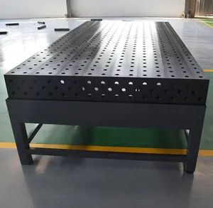 Nitrided 3D Cast Iron Sturdy Welding Table with Drawers and Fixtures - Botou Tianjian Measuring Tool Co., Ltd. - China