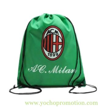 Promotional Gift Polyester Drawstring Bag Color Green Origin China Hardness Soft Type Drawstring Model NO. YD002 Suit for - Xuzhou Yocho Promotion Co., Ltd. - China