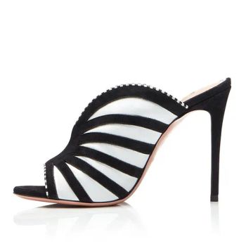 Womens Open Toe Hiqh Heel Mules Heeled Sandals Party Shoes - Sichuan Jinyou Shoes Co., Ltd. - China