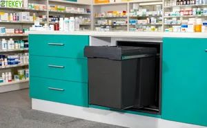 Tekey JC612-2-CXH Dark Grey ABS+PP Kitchen Bin 50x27x55CM Eco-Friendly 15D Built-in - Guangzhou Huadu District Tekey Manufacturing Factory - China