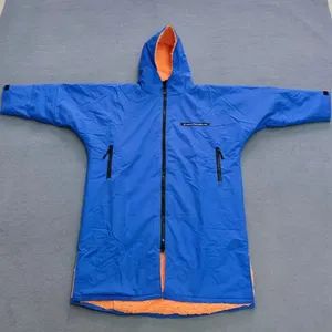 Beach Poncho Towel Changing Robe Windproof Warm Hoodie Jackets Custom Logo Wet Suit Dry Surf Waterproof - Nantong Sketch Textile Co., Ltd. - China