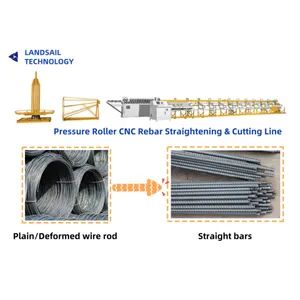 Wire Rod Rebar Coil Straightening Machine for Deformed Coil Servo Controlled Feeding CNC Cutting for Highway Guardrails and Sound Barriers - Chongqing Landsail Technology Co., Ltd. - China