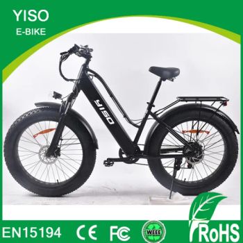 500W Cruiser Electric Fat Bike Sandbeach Bike 750W Size 26 Inch Trademark yiso Wheel Size 26" Motor Brushless Folded - Guangzhou Yiso Ebike Co., Ltd. - China