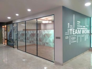 Office Partition Panel Thickness 50 mm Application Area Interior Partition Type Full Height Partition Material Aluminium And - Zayaan Infra - India