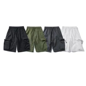 Wholesale Custom Logo Mens Summer Casual Elastic Waist Pants Nylon Cargo Shorts - Yancheng Yunqian Apparel Co.,Ltd - China