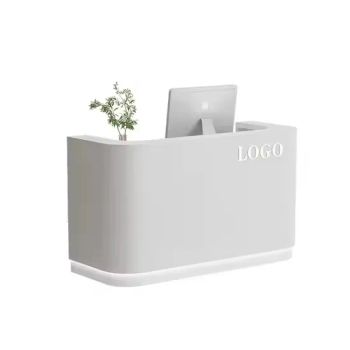 Customize Logo Salon Commercial Furniture Small Counter Beauty Salon Reception Desk - Henan Eminent Medical Devices Co., Ltd. - China