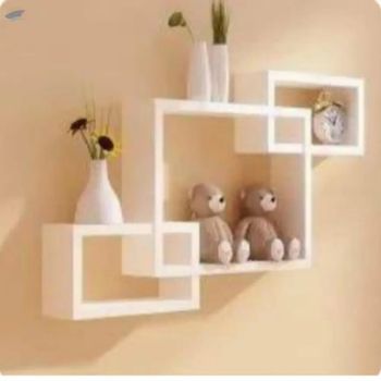 Wooden Intersecting Wall Shelves, A -  Arc International  - India