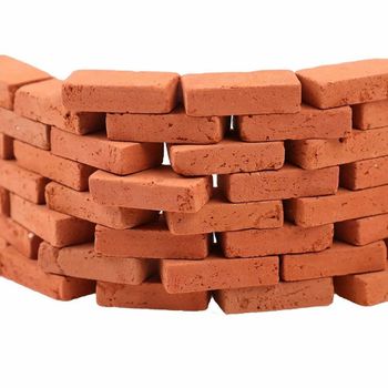Fly Ash Lightweight Red Bricks, 4 Inch Size 4 Inch MADE IN INDIA Material Fly Ash Texture More Porous And Lighter - Gedhar Steel Sturring & Building Material Store - India