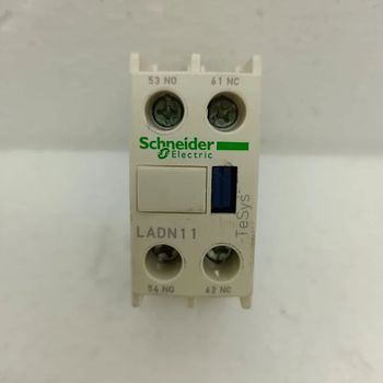 Plastic SCHNEIDER ELECTRIC CONTACT BLOCK LADN11 MADE IN FRANCE - Marine Enterprise - India