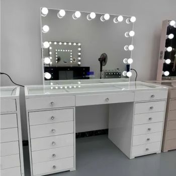 Makeup Desktop LED Mirrors Hollywood Light Mirror Bedroom Vanity Dresser - Shenzhen Dreamit Tech Limited - China