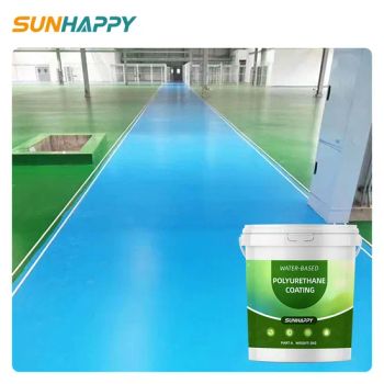Scratch Resistant Anti-Slip PU Floor Paint Factory Workshop Warehouse Water-Based Polyurethane Flooring Coating - Tianjin Sunhappy New Materials Co., Ltd. - China