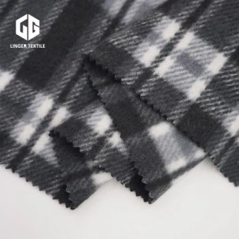 Classic Black and White Check Knitted Wool Fabric Terry Fabric - Shaoxing Lingge Textile Co., Ltd. - China