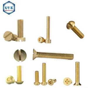 Brass H58 H59 H62 Pan Countersunk Head China Brass Screws Factory Manufacture Price Brass Machine Screws Brass Self Tapping Screws - Zhejiang Unit Hardware Products Co.,Ltd - China