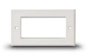 UK Type Single Dual Port Network Face Plate Cat5e CAT6 RJ45 Face Plate - Hangzhou Risingsun Cable Co., Ltd. - China