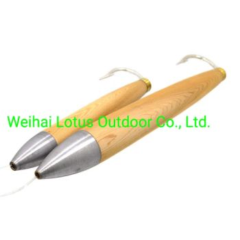 6" Rigged Cedar Plugs Fishing Plugs Wood Lure Natural Cedar Fully for Catching Tuna, Marlin and Other Carnivorous Fish - Weihai Lotus Outdoor Co., Ltd. - China