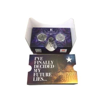 Color Paper 3D Magnifying Glass Google Second-Generation Virtual Reality Glasses White Cardboard Folding Mobile Phone Vr Glasses - Shenzhen Lionstar Technology Co., Ltd. - China