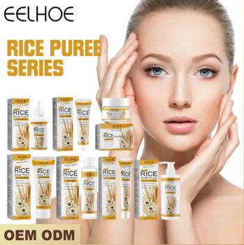 Online Wholesale and Retail Organic Natural Rice Eyes Hand Cream Facial Serum Whitening Lightening Rice Skin Care Cream Set - Yixing Allwin Products Co., Ltd. - China