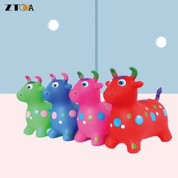 PVC Inflatable Animal Jump Toy Fix Color Cow Customized Animal - ZHEJIANG ZHIGAO SPORTING GOODS Co., LTD. - China