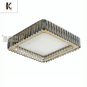 Modern LED Crystal Ceiling Lights Stainless Steel China Black Crystal Ceiling Hanging Lustre Luxury K9 Chandelier Crystal Ceiling Light - Zhongshan Konig Co., Ltd. - China