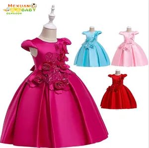 Graceful Fashion Girls Clothes New Style Girls Dress Flower Girls' Dresses for Party Wear - Shanghai Hexuan Baby Products Co., Ltd. - China