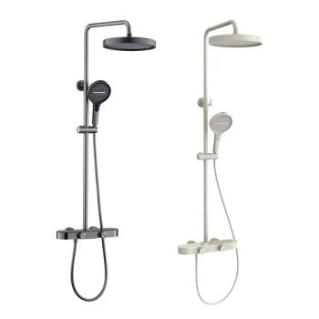 Simple a Complete Set of Storage and Pressurized Brass Shower Set Bathroom Sanitary Shower Set - Foshan Topcera Sanitary Ware Co., Ltd. - China