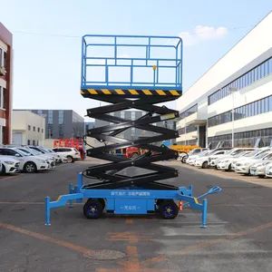 Made in China Self-Diagnostic Scissor Lift with Alarms Trademark HR Origin China Weight 900 Kg Model NO. SJYZ016 HS Code 8479899990 - Hengjinrui (Shandong) Intelligent Manufacturing Co., Ltd. - China