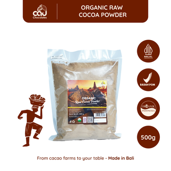CAU Organic Raw Cacao Powder from Bali | Premium Cocoa Powder for Baking, Smoothies and Beverages | 500g - PT. Cau Coklat Internasional - Indonesia