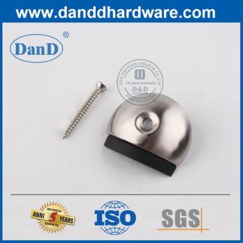 Contemporary Stainless Steel Hardware Rubber Silver Floor Wooden Door Stop - D&D HARDWARE INDUSTRIAL CO., LIMITED - China