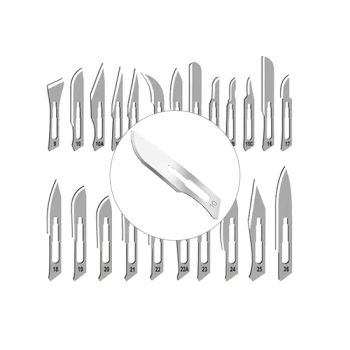 LK 1075B size 10 11 12 20 21 CE ISO Disposable Medical Sterile Carbon Steel Surgical Scalpel Blades - Zhengzhou Linker Medical Equipment Co., Ltd. - China