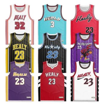 Customized Basketball Jerseys, Retro Basketball Breathable Shirts and Vests - Guangzhou Healy Apparel Co., Ltd. - China