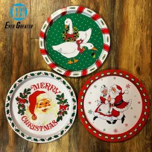 Custom High Quality Serving Tray Set Wholesale Use Decorative Metal Trays for Gifts Christmas - EVER GREATER IMP. & EXP. CO., LIMITED - China
