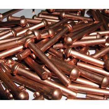 Round Head Copper Rivets Material Copper Usage Industrial Quantity Per Pack 100 - APM Fastners - India