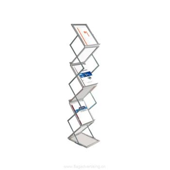 Foldable Magazine Brochure Display Rack Stand for Office Exhibition Trade Show - FLAG ADVERTISING (BEIJING) LIMITED - China