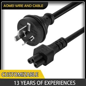 Australian SAA Approved IEC C5 Cloverleaf Mains Lead with Stj Cable for Laptop Power Supply and Portable Devices Extension Cord - Zhongshan Aomei Wire and Cable Co., Ltd. - China