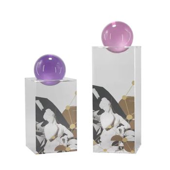 Pink Acrylic Crystal Ball Living Room Hotel Interior Home Decoration Ornaments - Shenzhen Carol Mendisi House Accessories Co. Ltd. - China