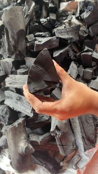 BBQ Charcoal Color Black, White Material Sawdust, Bamboo, Natural Wood Texture Sawdust-charcoal, Bamboo - AGM Trading - United States