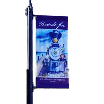 Street Lamp Advertising Display Flags Light Pole Flag and Banner - Shanghai Tongjie Printing Production Co., Ltd. - China