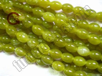 Semi Precious Gemstone Lemon Jade 11X14mm Barrel Bead for Jewelry Making - Furun Gems Co., Limited - China