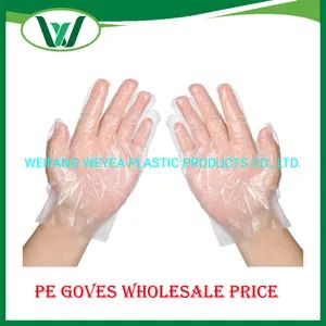300PCS Disposable Plastic Gloves, Latex Free Powder Free Clear Polyethylene Hand Gloves Non-Sterile for Cleaning Cooking, Hair Coloring, Dishwashing - WEIFANG WEYEA PLASTIC PRODUCTS CO., LTD. - China
